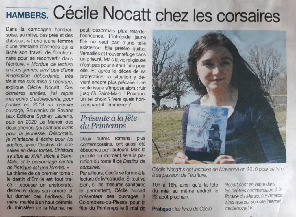 Article presse Cécile Nocatt